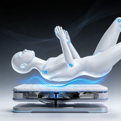 跨境专拍链接 冰丝布智能床私人尺寸电动床卧室按摩智能床垫图4