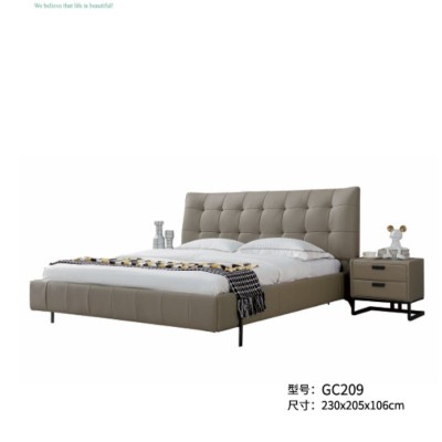 智能床配套床框专拍链接单拍不发货卧室头层牛皮床架意式双人床图4