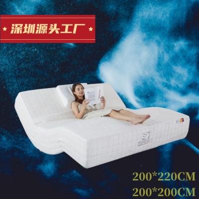 定制尺寸电动床2米2加大智能床垫按摩AI升降床马来西亚乳胶智能床图3