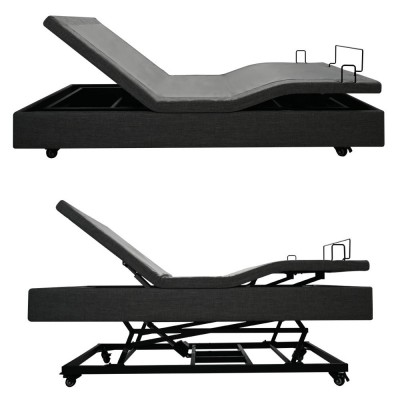 养老院老人起床辅助器病人孕妇护理床升降床垫可加护栏电动多功能图5