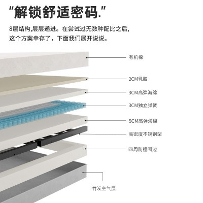 源头工厂电动床垫智能床垫升降多功能弹簧床垫双人一体电动床图2