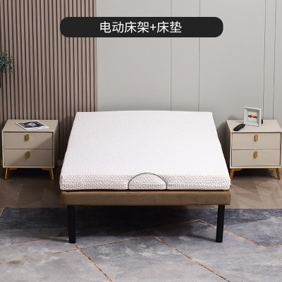 多功能智能单人床电动床实木排骨架可升降老人用单人功能床欧式图2