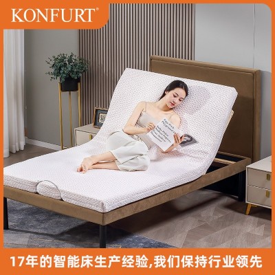 多功能智能单人床电动床实木排骨架可升降老人用单人功能床欧式
