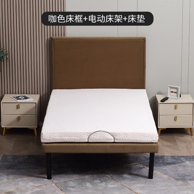多功能智能单人床电动床实木排骨架可升降老人用单人功能床欧式图5