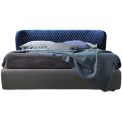 现代简约布艺床15米小户型布床1.8米双人床主卧软床北欧软靠床图4