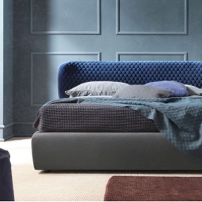 现代简约布艺床15米小户型布床1.8米双人床主卧软床北欧软靠床图2