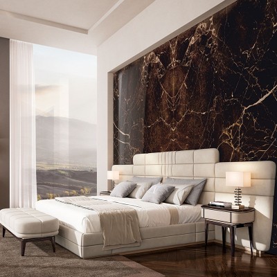 意式极简布艺床轻奢后现代简约高端家具设计师别墅新款大气软床图2