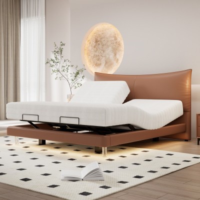 悬浮床智能遥控电动升降分区皮床主卧1.8米双人床图3