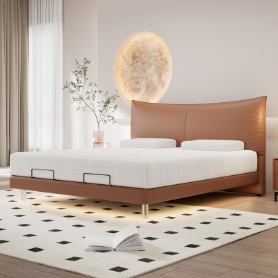 悬浮床智能遥控电动升降分区皮床主卧1.8米双人床图2