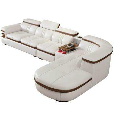 现代简约沙发边几音响usb智能沙发创意异形客厅转角组合外贸沙发图5