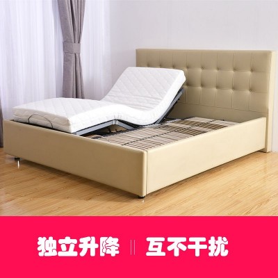 舒诗梦智能电动床多功能按摩单人床电动低箱床升降皮艺按摩床皮床图4