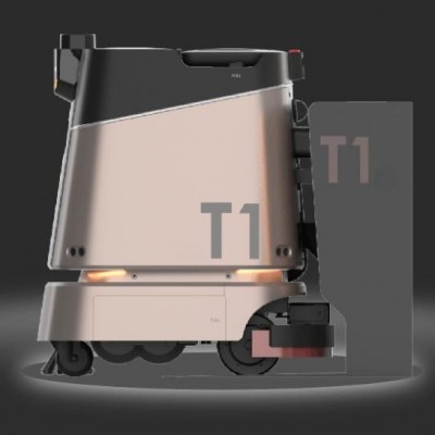 办公楼酒店医院多场景室内清洁扫地洗地尘推一体机器人T1图2