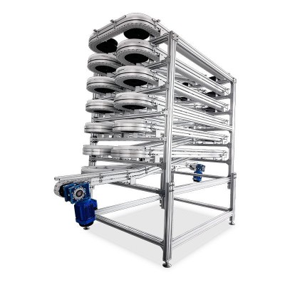 螺旋升降输送机食品糕点冷却暂存输送带送料机上下楼层垂直螺旋塔图5