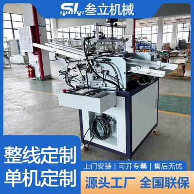 源头厂家 半自动纸管热熔胶贴标机高速纸质礼盒薯片盒贴标机设备图2