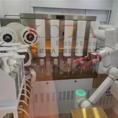 会做奶茶的机器人 自动贩售果茶机 六轴机械臂 多种口味可调配