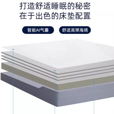 自适应电动智能AI床垫疗养院互不打扰多功能软硬可调节双人床垫厚图3