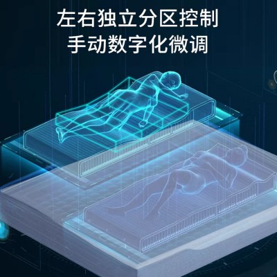 自适应电动智能AI床垫疗养院互不打扰多功能软硬可调节双人床垫厚图4
