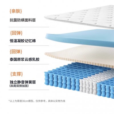 跨境海绵乳胶全自动电动智能床垫直销床垫家用零重力席梦思床垫图4