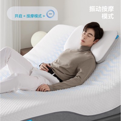 工厂直销AI哄睡智能电动床垫升降震动按摩多功能零重力舒福德床垫图2