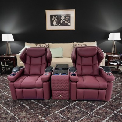 智能太空电动舱家庭電影院真皮沙发組合單雙三人影音室多功能躺椅图3