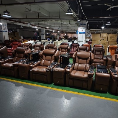 头等太空商务舱真皮沙发家庭影院多人组合电动功能按摩沙发躺椅图5