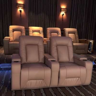 家庭影院沙发牛皮电动别墅家具功能椅智能舱影视厅影音室组合沙发图3