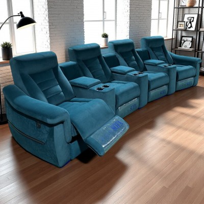 头等太空舱多功能沙发家庭影院别墅影视厅影音室豪华沙发座椅组合图2