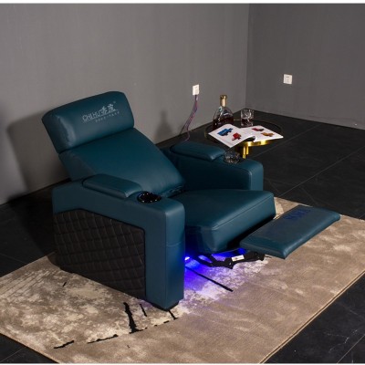 家庭影院沙发电动私人别墅电影院影视厅真皮多功能椅影音室组合图4