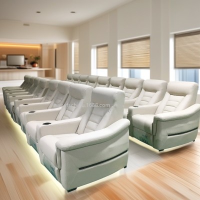 现代豪华家庭影院智能多功能沙发别墅太空电动真皮沙发座椅简约舱