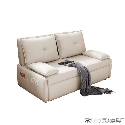 现代沙发床可折叠两用多功能推拉小户型书房无扶手猫爪布可拆洗图5