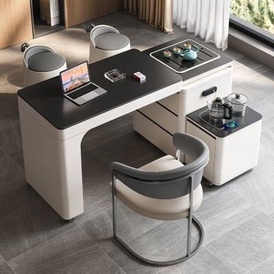 移动旋转茶桌椅组合现代家用小户型一体伸缩客厅多功能阳台茶台