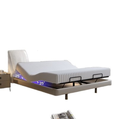 智能耳朵轻奢现代悬浮电动皮床床网红头牛皮双人卧室图4