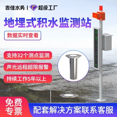 海绵城市水位仪液位地埋式积水监测仪设备超声波内涝智能 化监测站