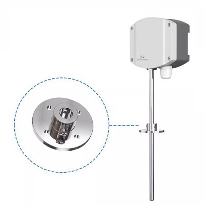 风管式温度传感器工业RS485楼道大棚LCD液晶显示高精度管道温度计图5