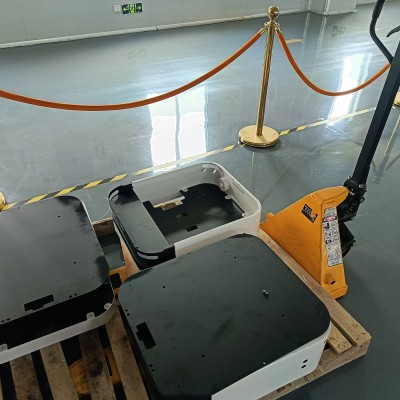 激光导航潜伏式搬运机器人100KG大负载车间专用省人工AGV解决方案图2