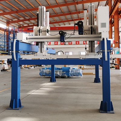 天轨机器人上下料定制打磨分拣弧焊搬运工业重型龙门桁架机械手模图3