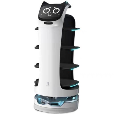 酒店火锅店餐厅智能传菜机器人送餐送菜上菜跑堂多国语言海外出口图5