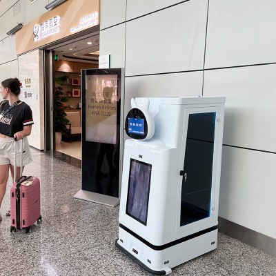 智能机场机器人行李托运搬运全封闭式高铁客运站配送物工厂物料图2