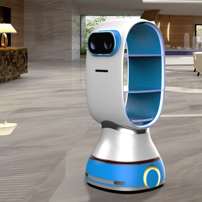 厂家澳博AI大型人工智能全自动送餐机器人服务员传菜传物餐厅酒店