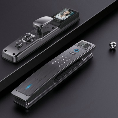 指纹锁双向语音通话大门电子锁可视猫眼门锁远程开锁智能锁人脸图2