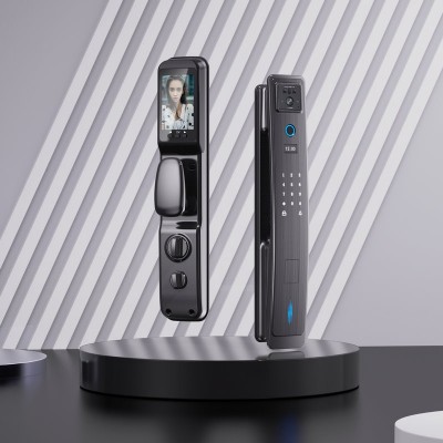 指纹锁双向语音通话大门电子锁可视猫眼门锁远程开锁智能锁人脸图3