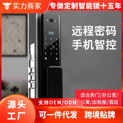 可密码手机控制猫眼款智能锁指纹卡片电子锁智能远程控制指纹锁图2