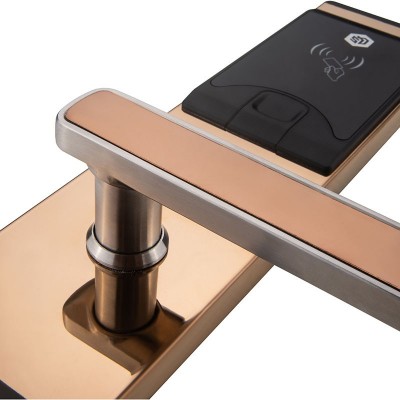 自动滑盖酒店刷卡锁半自动感应密码锁智能门锁智能锁电子锁图2