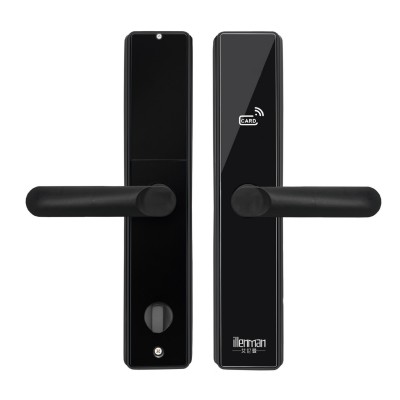 不锈钢酒店木门刷卡门锁涂鸦民宿公寓密码锁家用指纹智能锁电子锁图5