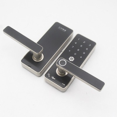 厂家批发酒店公寓防盗电子锁家用室内木门涂鸦通通智能密码指纹锁图2