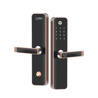 家用公寓指纹锁校园智能锁公租房磁卡锁民宿密码锁一体化管理ic卡图5