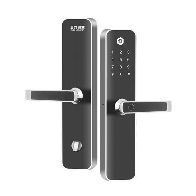 家用公寓指纹锁校园智能锁公租房磁卡锁民宿密码锁一体化管理ic卡图2