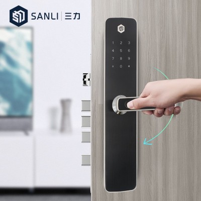 家用公寓指纹锁校园智能锁公租房磁卡锁民宿密码锁一体化管理ic卡图4