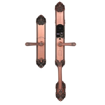 喜饰家锌合金电动滑盖智能欧式别墅指纹锁家用防盗电子锁指纹识别图2