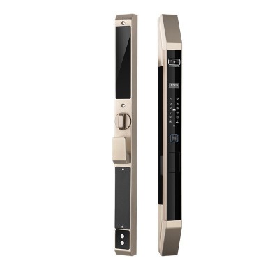 全自动人脸识别掌纹识别智能锁断桥铝指纹锁推拉门肯德基门密码锁图4